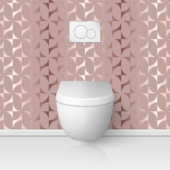 Toilets Self Adhesive - Elegant pattern