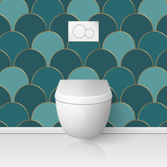 Toilets Self Adhesive - Elegant pattern