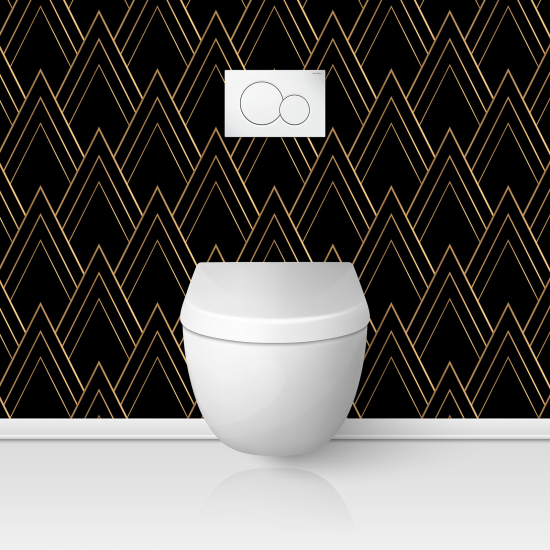 Toilets Self Adhesive - Elegant pattern