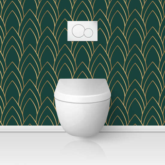 Toilets Self Adhesive - Elegant pattern