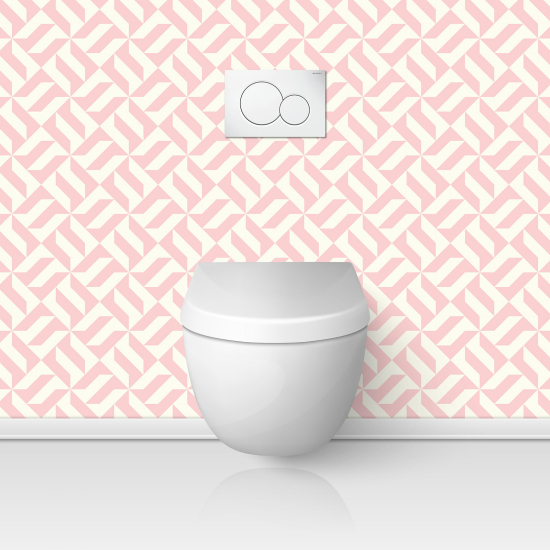 Toilets Self Adhesive - Graphic pattern