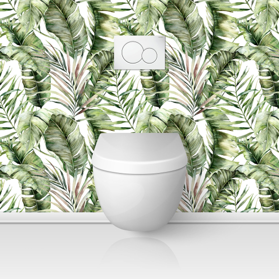 Toilets Self Adhesive - Leaves