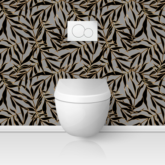 Toilets Self Adhesive - Leaves