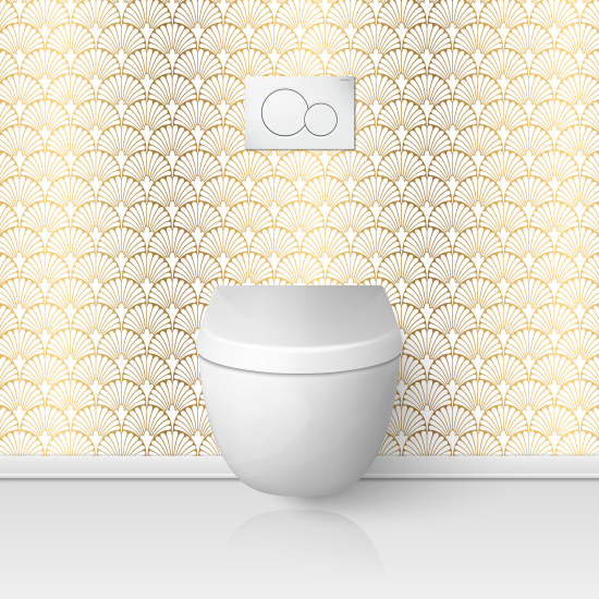 Toilets Self Adhesive - Oriental pattern