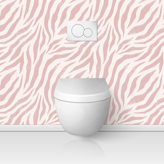 Toilets Self Adhesive - Zebra pattern