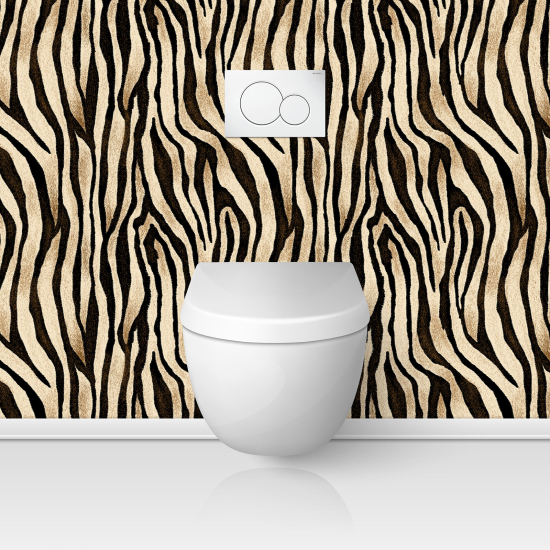 Toilets Self Adhesive - Zebra pattern