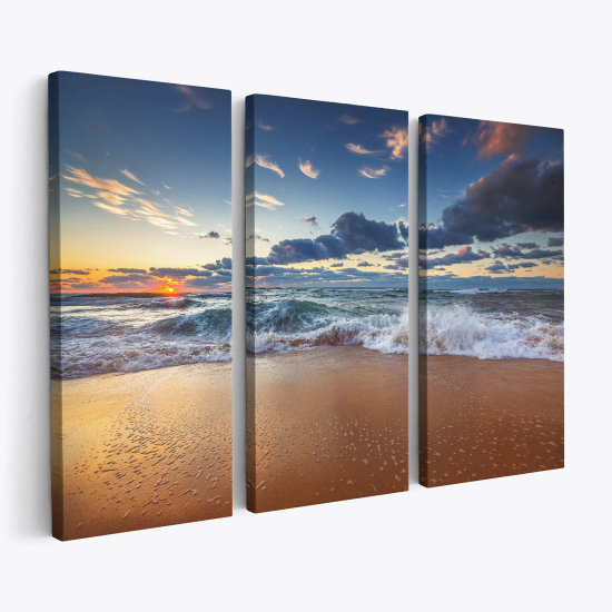 Triptych Canvas Prints - beach sea ocean