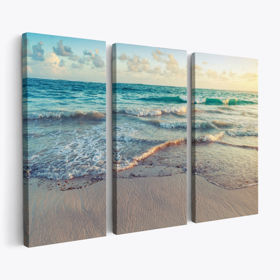 Triptych Canvas Prints - Beach Sea ocean