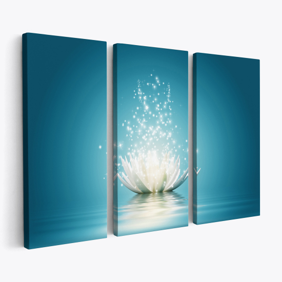 Triptych Canvas Prints - Flower