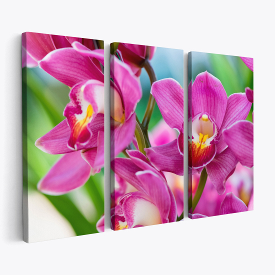 Triptych Canvas Prints - Flowers