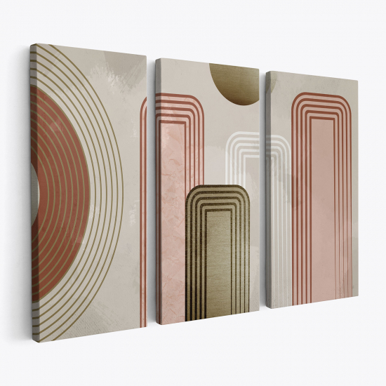 Triptych Canvas Prints - Geometric