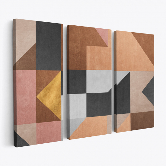 Triptych Canvas Prints - Geometric Patterns