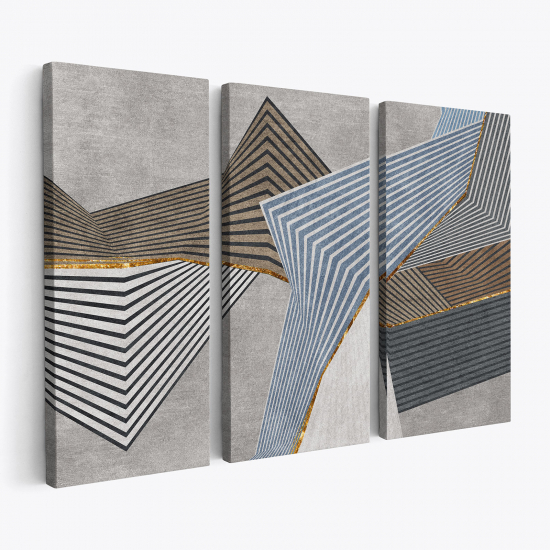 Triptych Canvas Prints - Geometric Patterns