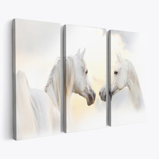 Triptych Canvas Prints - Horses