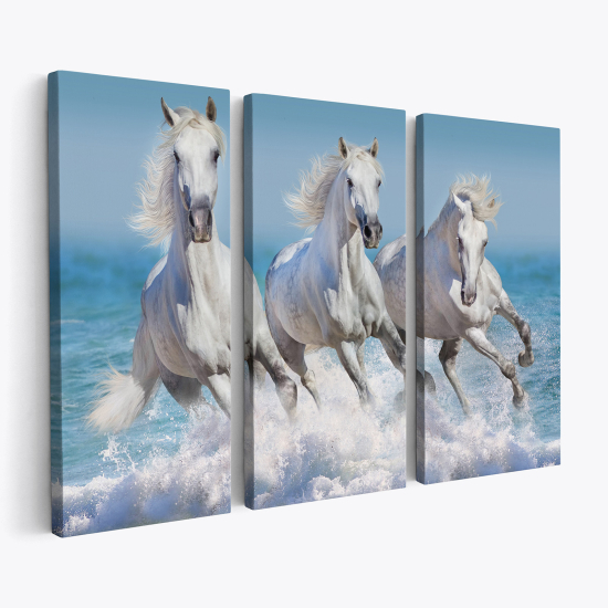 Triptych Canvas Prints - Horses