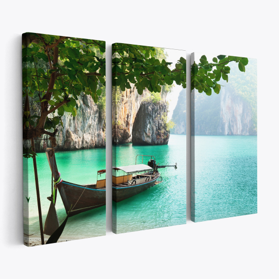 Triptych Canvas Prints - Landscape of Thailand