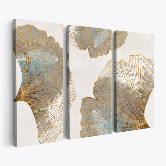 Triptych Canvas Prints - Leaves