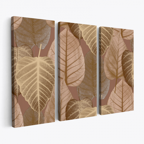 Triptych Canvas Prints - Leaves