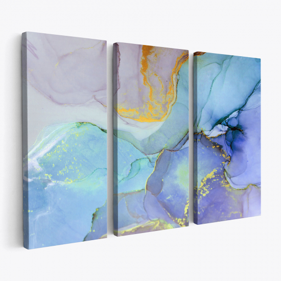 Triptych Canvas Prints - Marble Effect