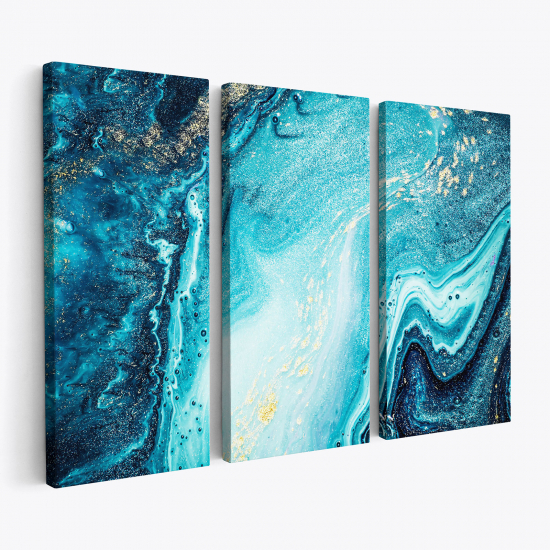 Triptych Canvas Prints - Marble Effect