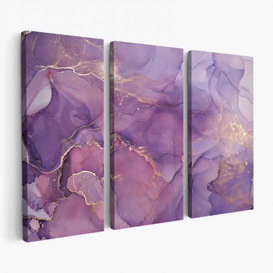 Triptych Canvas Prints - Marble Effect