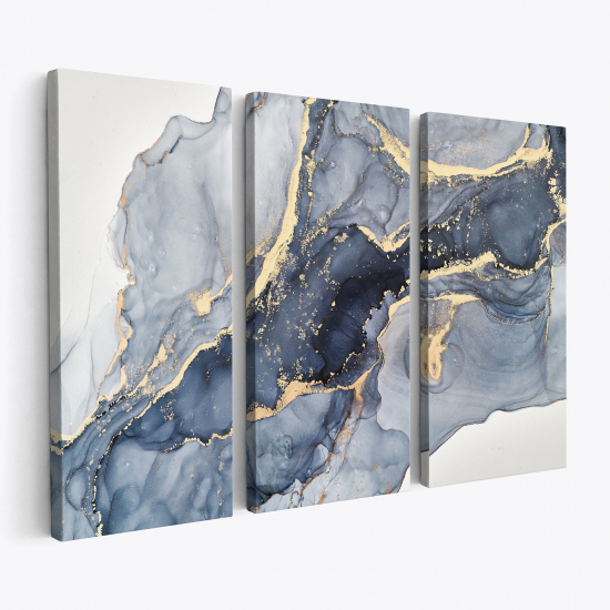 Triptych Canvas Prints - Marble effect