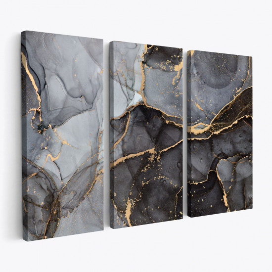 Triptych Canvas Prints - Marble effect