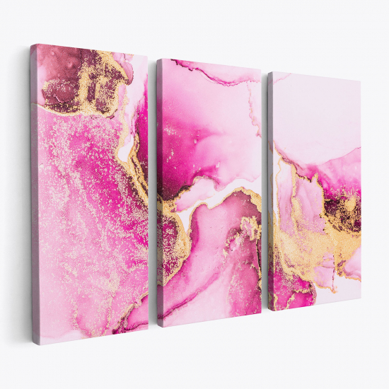 Triptych Canvas Prints - Marble Effect