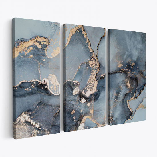 Triptych Canvas Prints - Marble effect