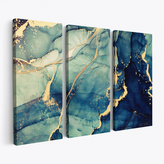 Triptych Canvas Prints - Marble effect