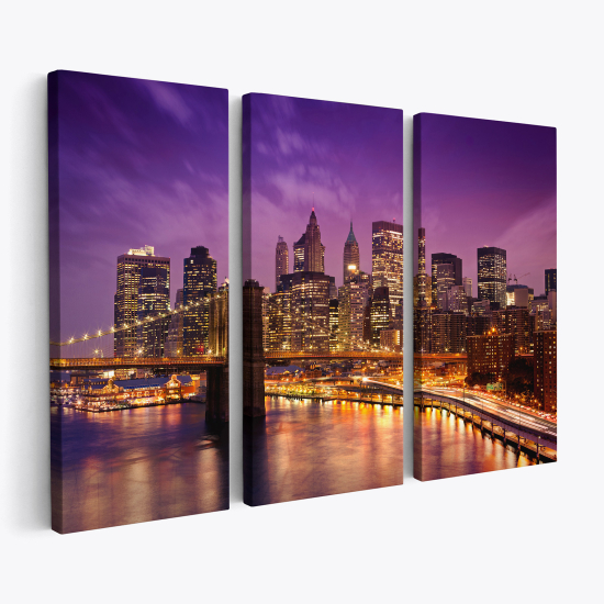 Triptych Canvas Prints - New York