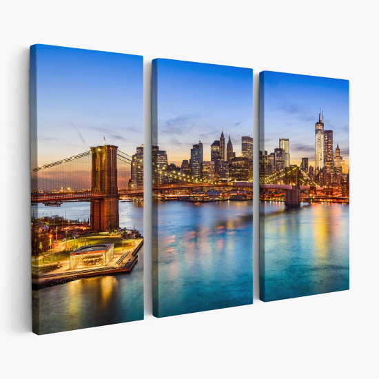 Triptych Canvas Prints - New York