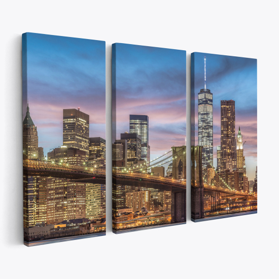 Triptych Canvas Prints - New York