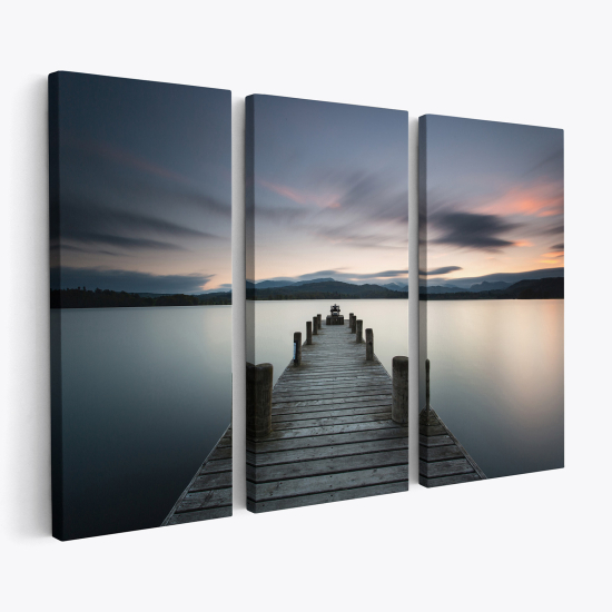 Triptych Canvas Prints - Pontoon