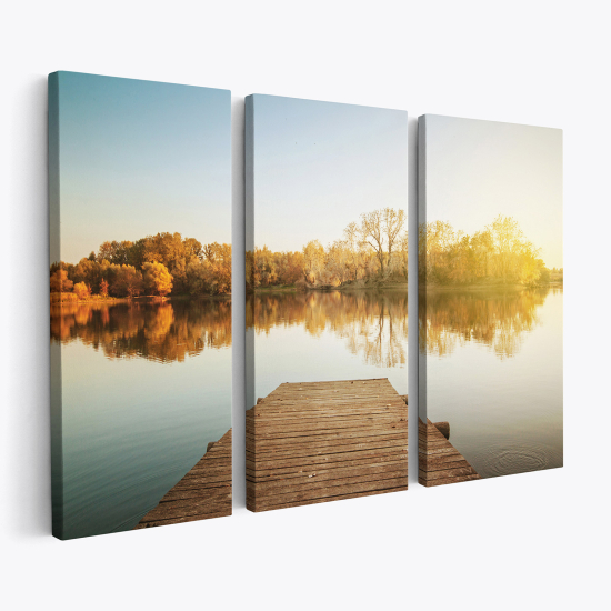 Triptych Canvas Prints - Pontoon