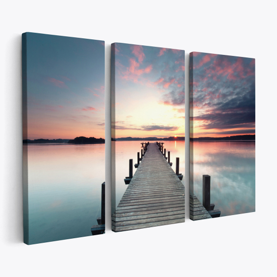 Triptych Canvas Prints - Pontoon