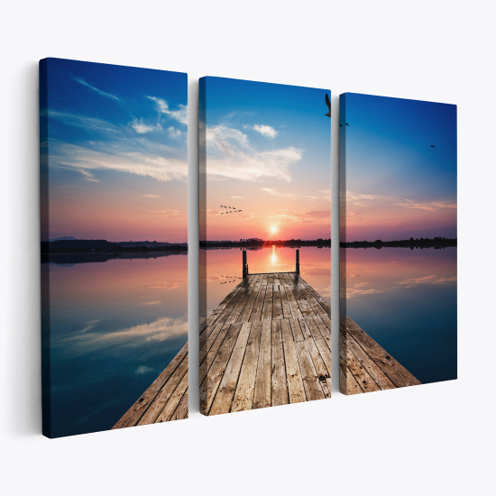 Triptych Canvas Prints - Pontoon