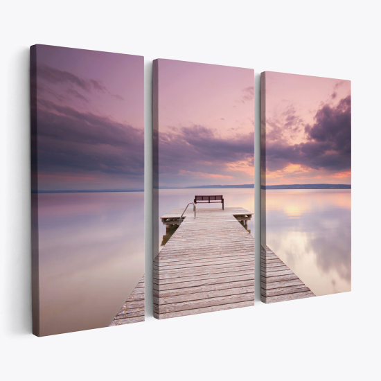 Triptych Canvas Prints - Pontoon