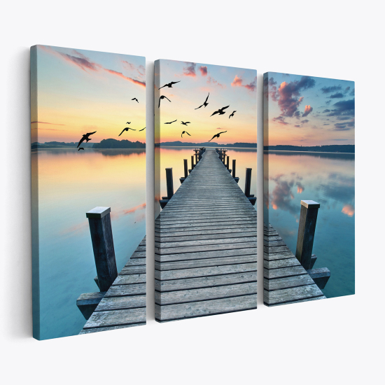 Triptych Canvas Prints - Pontoon