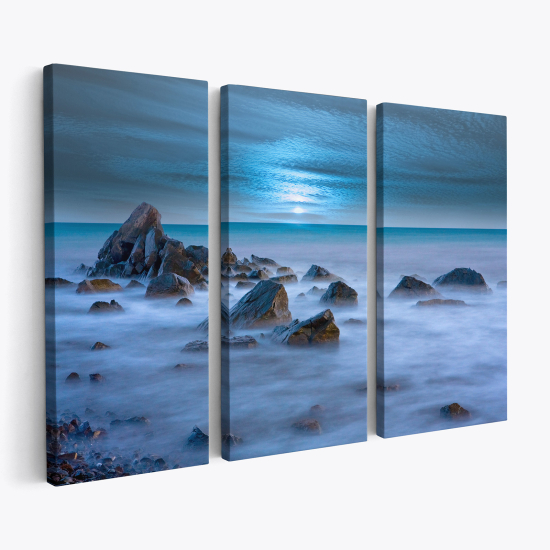 Triptych Canvas Prints - Sea View