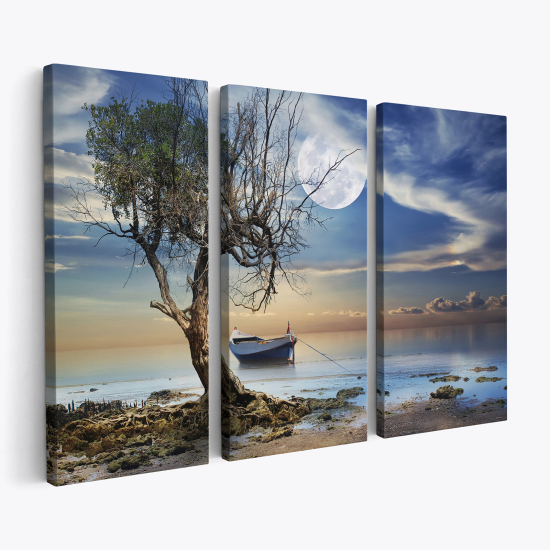 Triptych Canvas Prints - Sea View