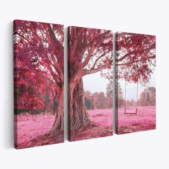 Triptych Canvas Prints - Swing Tree