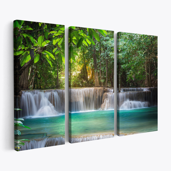 Triptych Canvas Prints - Waterfalls