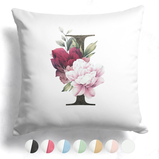 Two-Tone Monogram Pillow - I