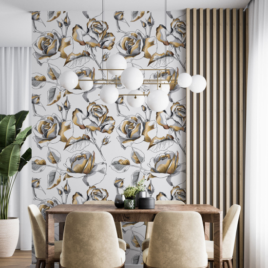 Wall Mural - Wallpaper - Floral pattern