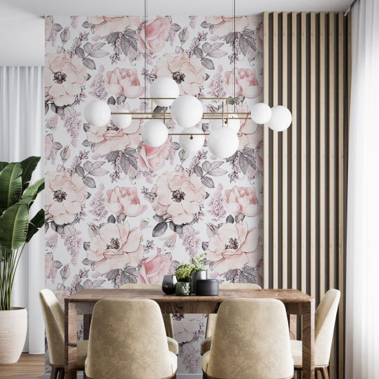 Wall Mural - Wallpaper - Floral pattern