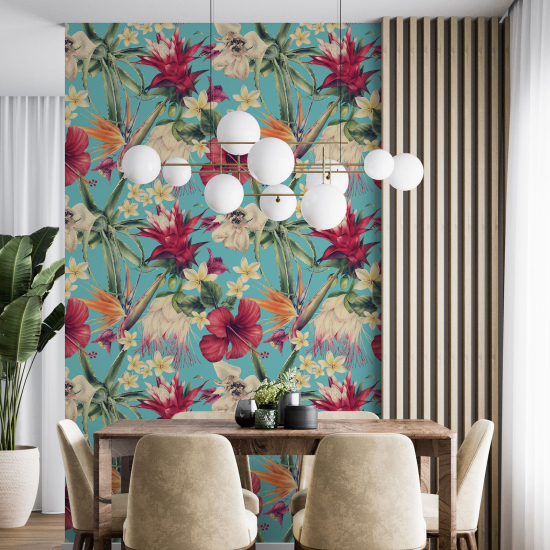 Wall Mural - Wallpaper - Floral pattern