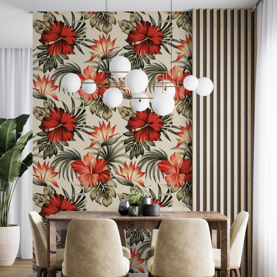 Wall Mural - Wallpaper - Floral pattern