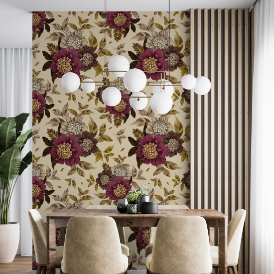 Wall Mural - Wallpaper - Floral pattern