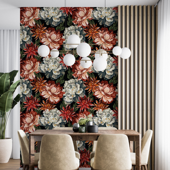 Wall Mural - Wallpaper - Floral pattern